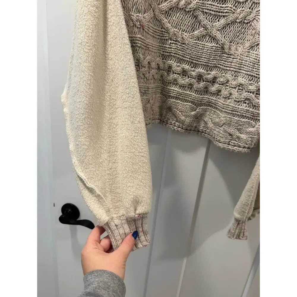 Free People Honey Cable Pullover size XS